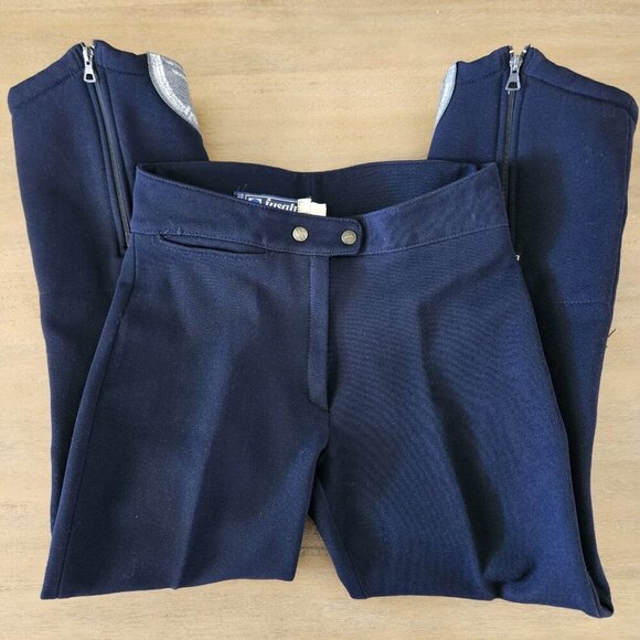 Fusalp Women’s Ski Pants Size 10 (FR 42) Navy Blue Stretch Retro Snow Winter - Picture 1 of 14